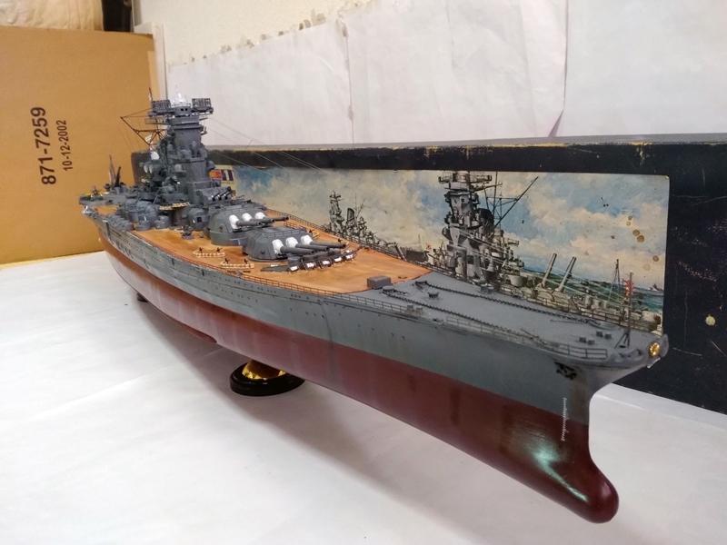 Yahoo!オークション - 1/200 戦艦 大和 完成品 全長131.5cm ライト点灯