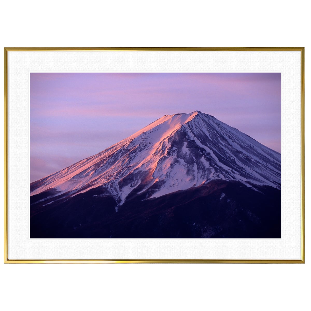 日本写真 富士山 インテリア アートフォトポスター額装 AS4521