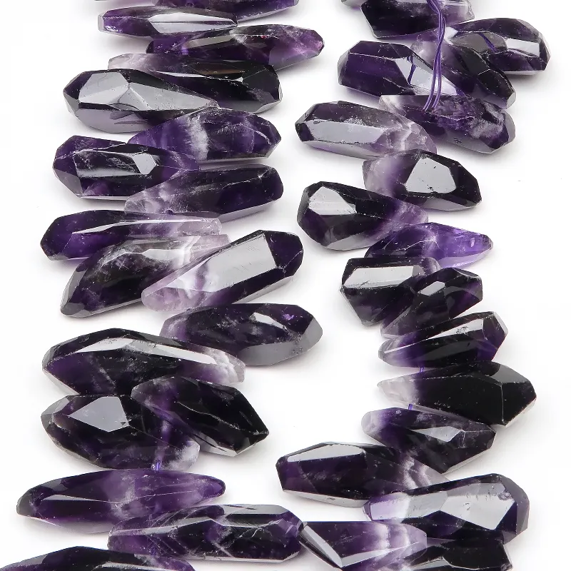 ファントムアメジスト ナゲットカット 16～30mm［クレオ穴］【1連販売