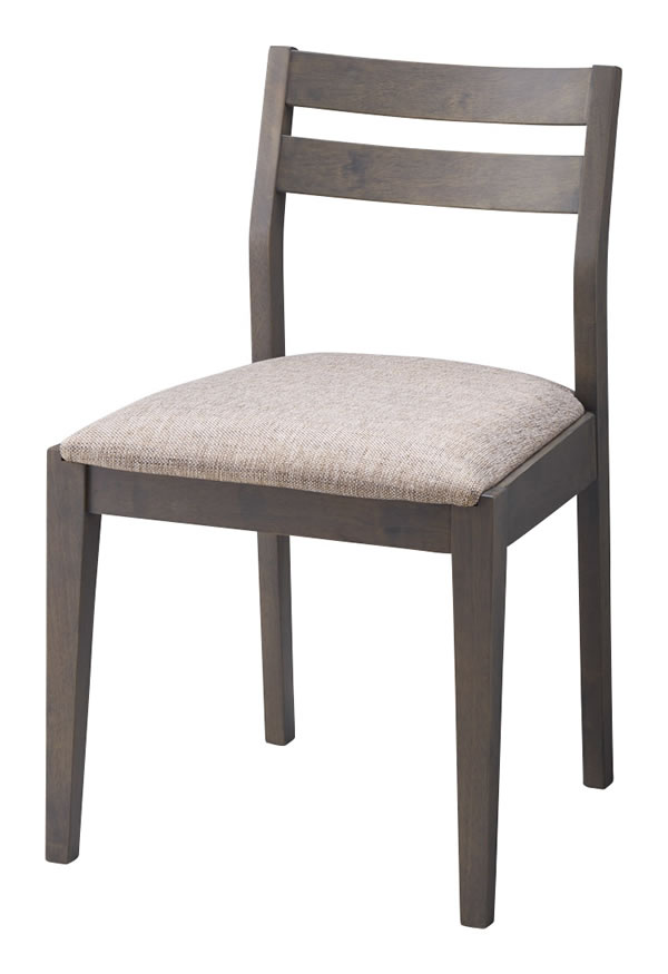 天然木ラバーウッド ダイニングチェア DC-134 (ナチュラル/ウッディ