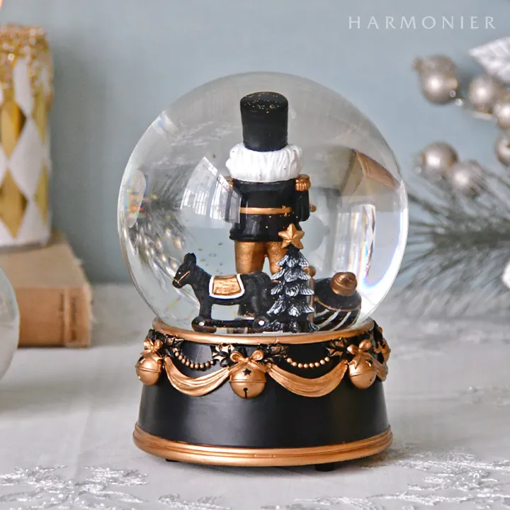 スノードームオルゴール/ブラックソルジャー｜クリスマス雑貨の通販