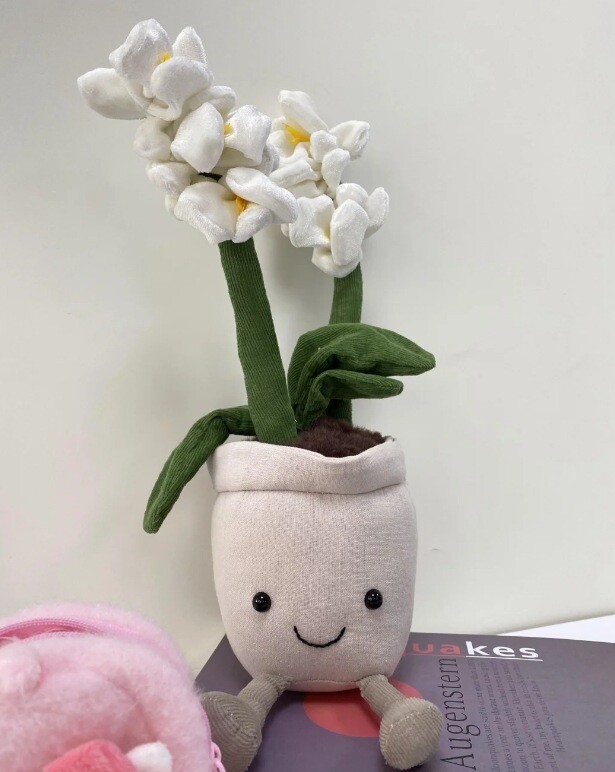 Jellycat AMUSEABLE CREAM ORCHID Soft Plush Toy RETIRED & RARE Cute