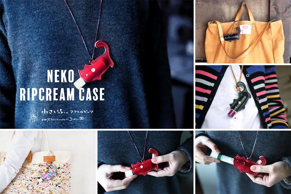 猫のかたちをしたリップクリームケース