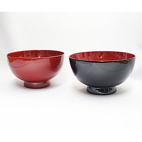 ギフト 輪島塗 夫婦汁椀 黒内朱・朱 工芸品 漆器 お土産 送料別 : 金沢