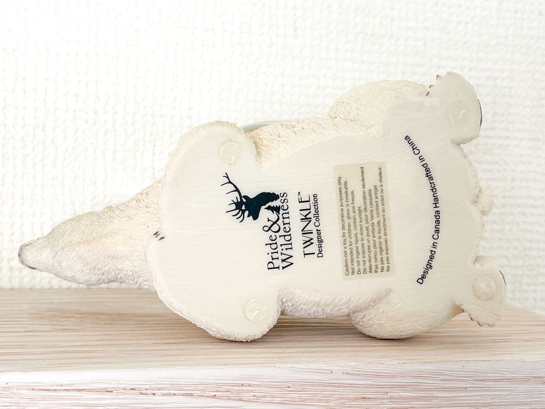 Twinkle 【廃盤】 シロクマ親子 スノードーム 白熊 ホワイトベア 置物