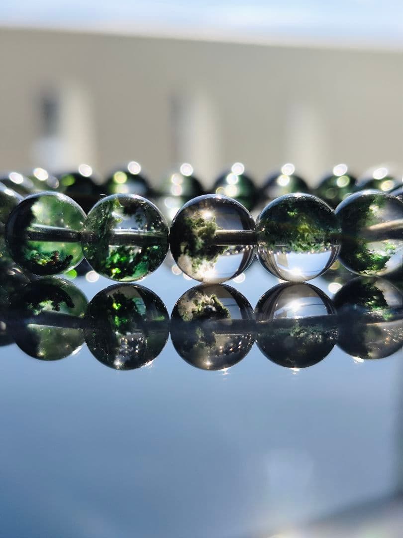 グリーンガーデンクォーツ 10ミリ K00688◆透明感◆ グリーンガーデンクォーツ | パワーストーン通販はルーシーズ｜安い