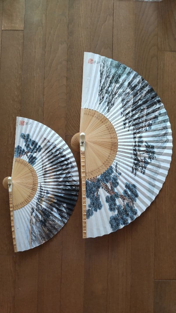 人見友紀　伝説の逃亡画家　日本画　飾り扇　扇子　山水画 人見友紀 伝説の逃亡画家 日本画 飾り扇 扇子 山水画