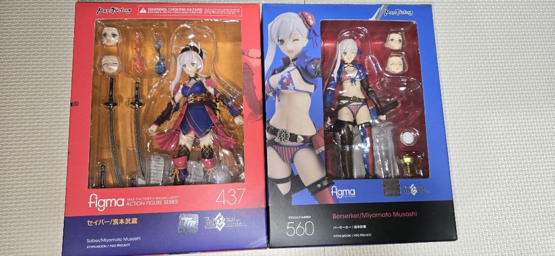 【最終値下】【中古】Figma セイバー／宮本武蔵&バーサーカー／宮本武蔵セット figma セイバー/宮本武蔵