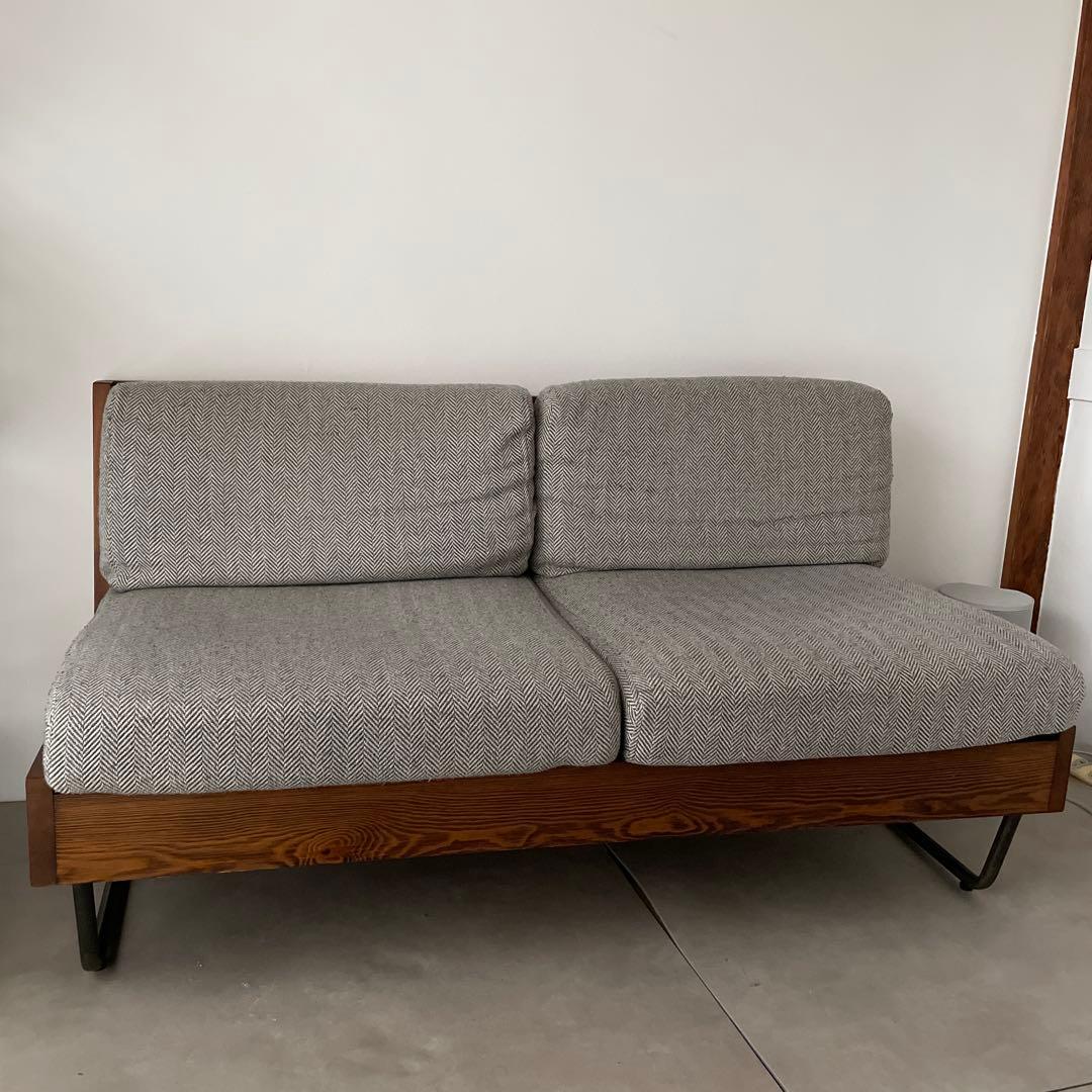 a.depeche ソファ ウォームLD ヘリンボーン チャコールブラウン a.depeche WARM 3 seat sofa / アデペシュ ウォーム 3シート ソファ