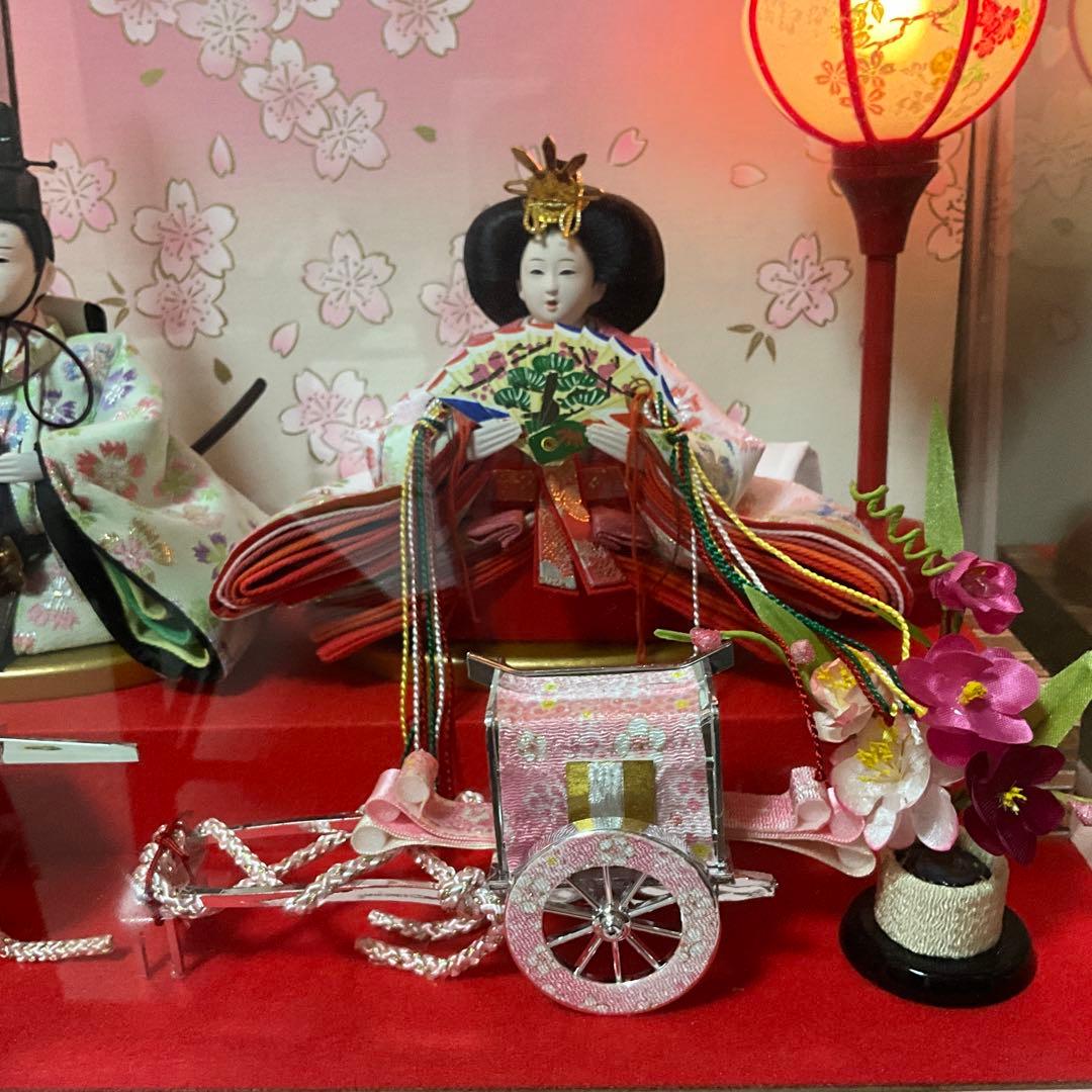 雛人形　ケース飾り ひな人形 親王飾りお雛様 雛飾り 初節句 節句人形