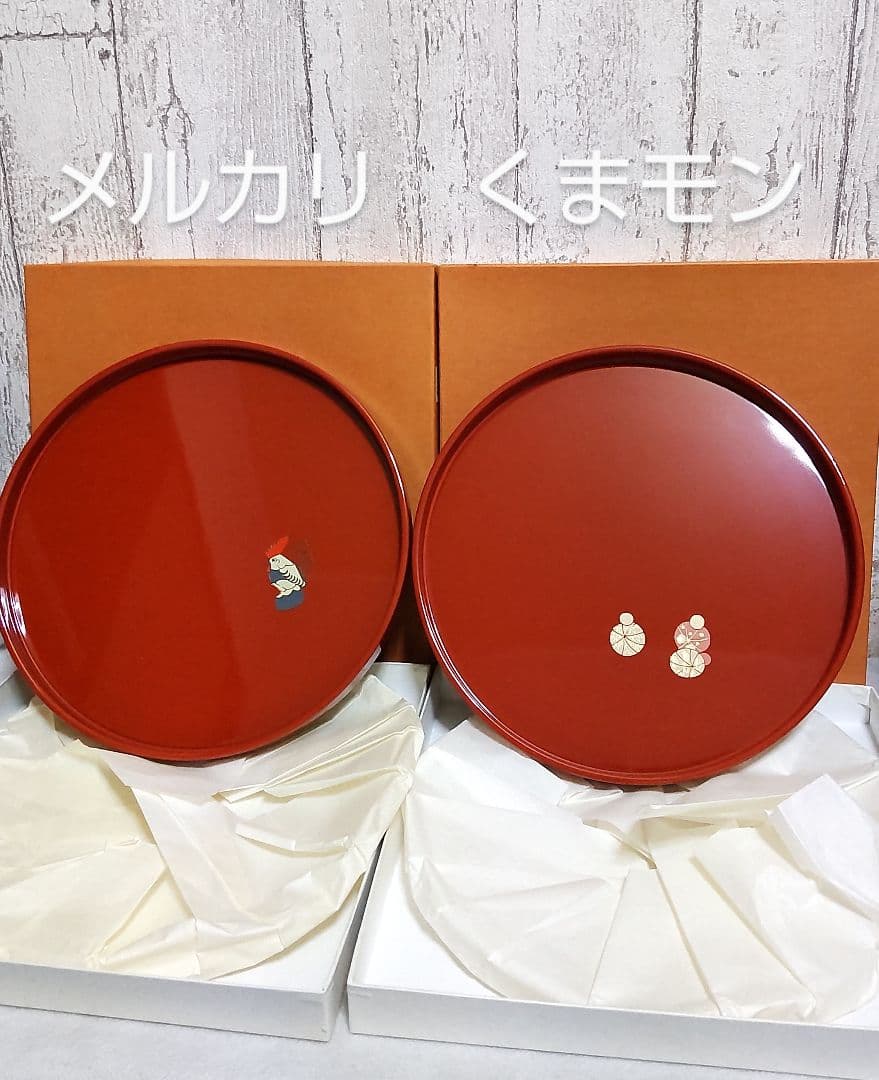 【送料込み】おぼん　丸盆　漆　干支　にわとり　トレー 　お盆 Amazon｜丸盆 お盆 花丸春秋 成願義夫 紀州漆器 菓子盆 トレー トレイ