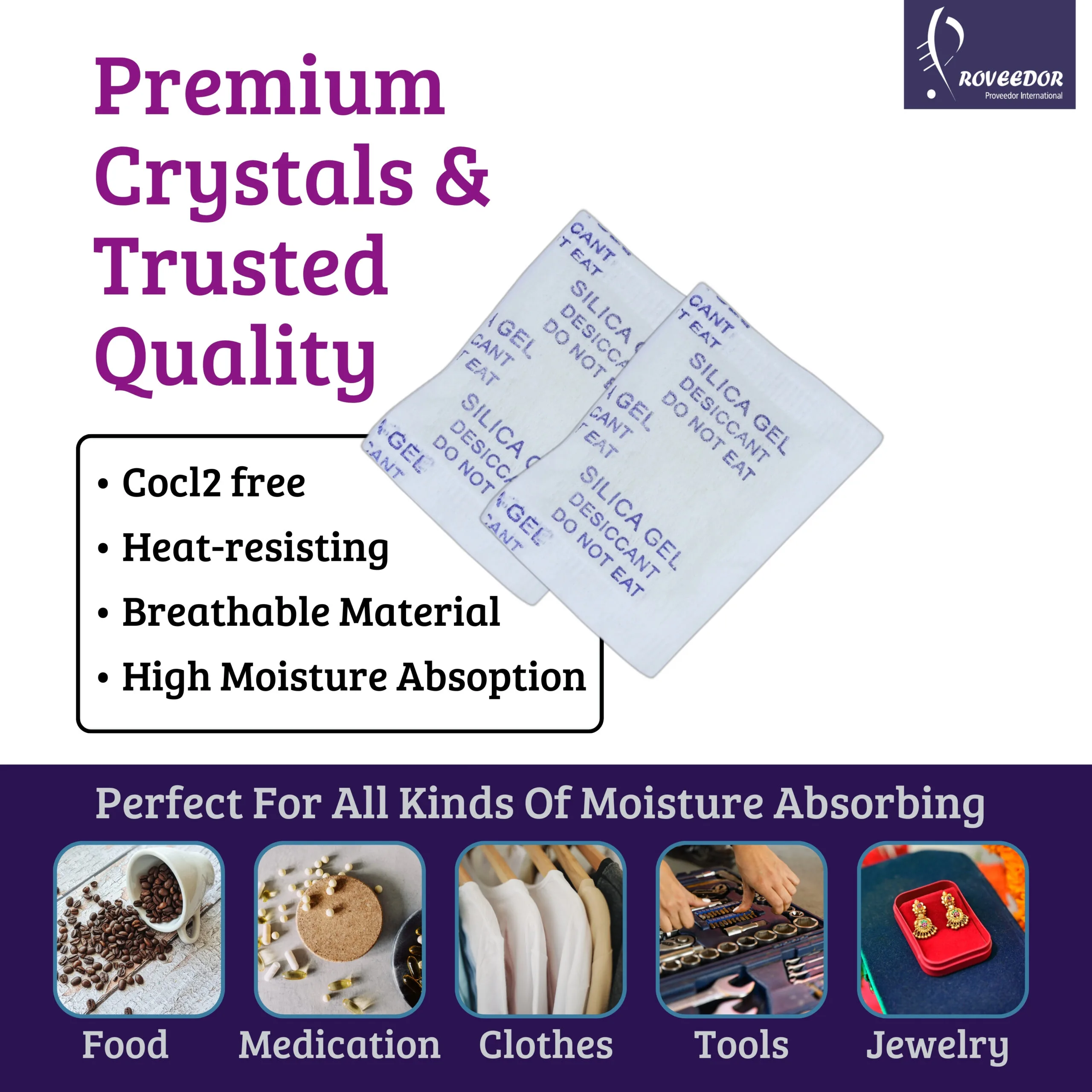 1 Gram PS 1000 DRY CLAY DESICCANT Packets - Moisture & Humidity Control for Storage - Image 4