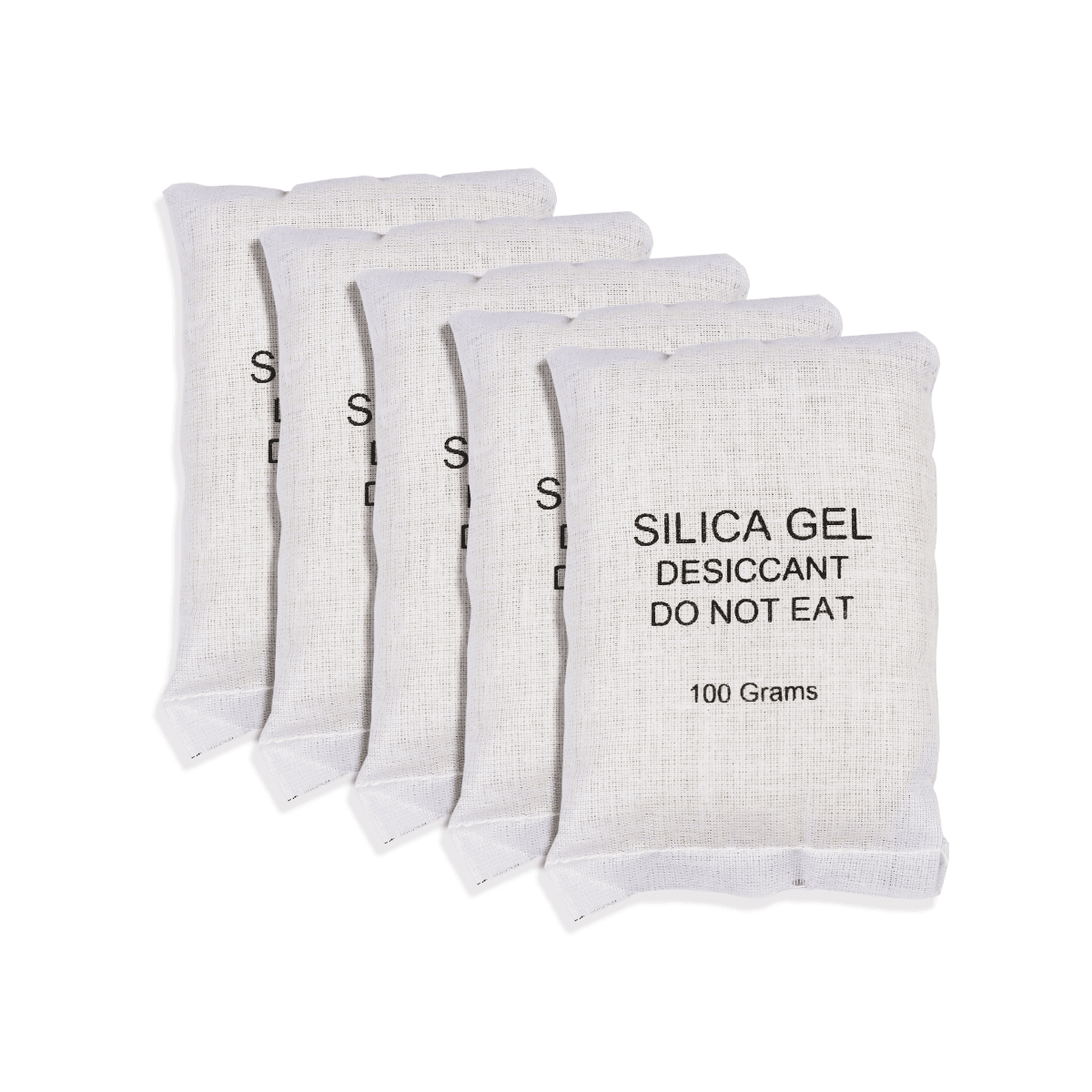 100 Gram 10 Cloth Bag Silica Gel Desiccant White Beads for Moisture Control - Image 3