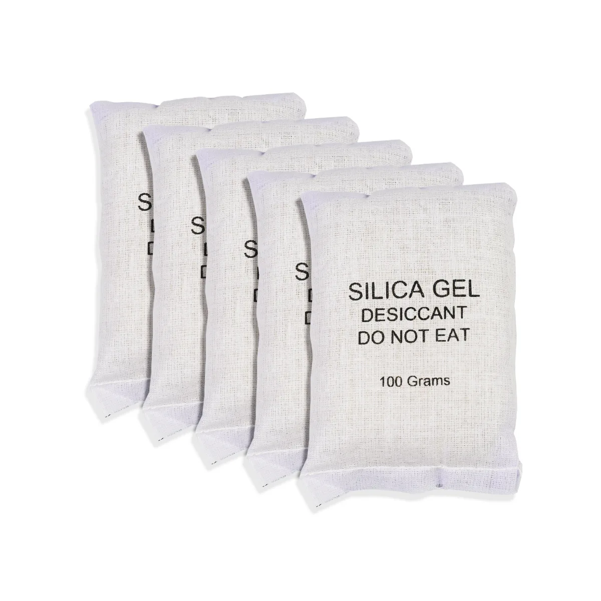 100 Gram 10 Cloth Bag Silica Gel Desiccant White Beads for Moisture Control - Image 4