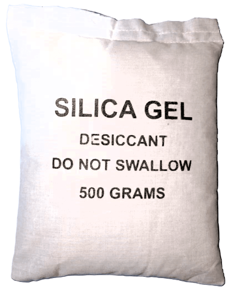 500g Silica Gel Cloth Bag Price in Pakistan – Single Hanging Bag White Beads Reusable