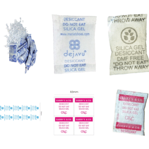 Customized Solution Available (Silica Gel Desiccant Packets with Logo, Print colour choice etc.