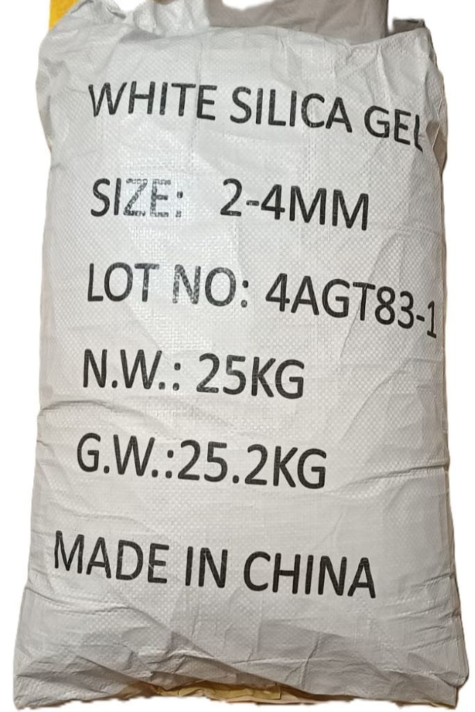 25 Kg Bag Silica Gel Desiccant White Beads for Moisture Control