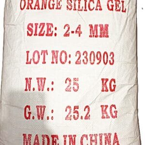 25kg Orange Silica Gel Bag — Reusable Desiccant Beads