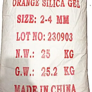 25kg Orange Silica Gel Bag — Reusable Desiccant Beads