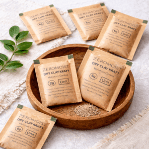 Zeromoist 2g dry desiccant silica gel packet for shoes and electronics moisture protection