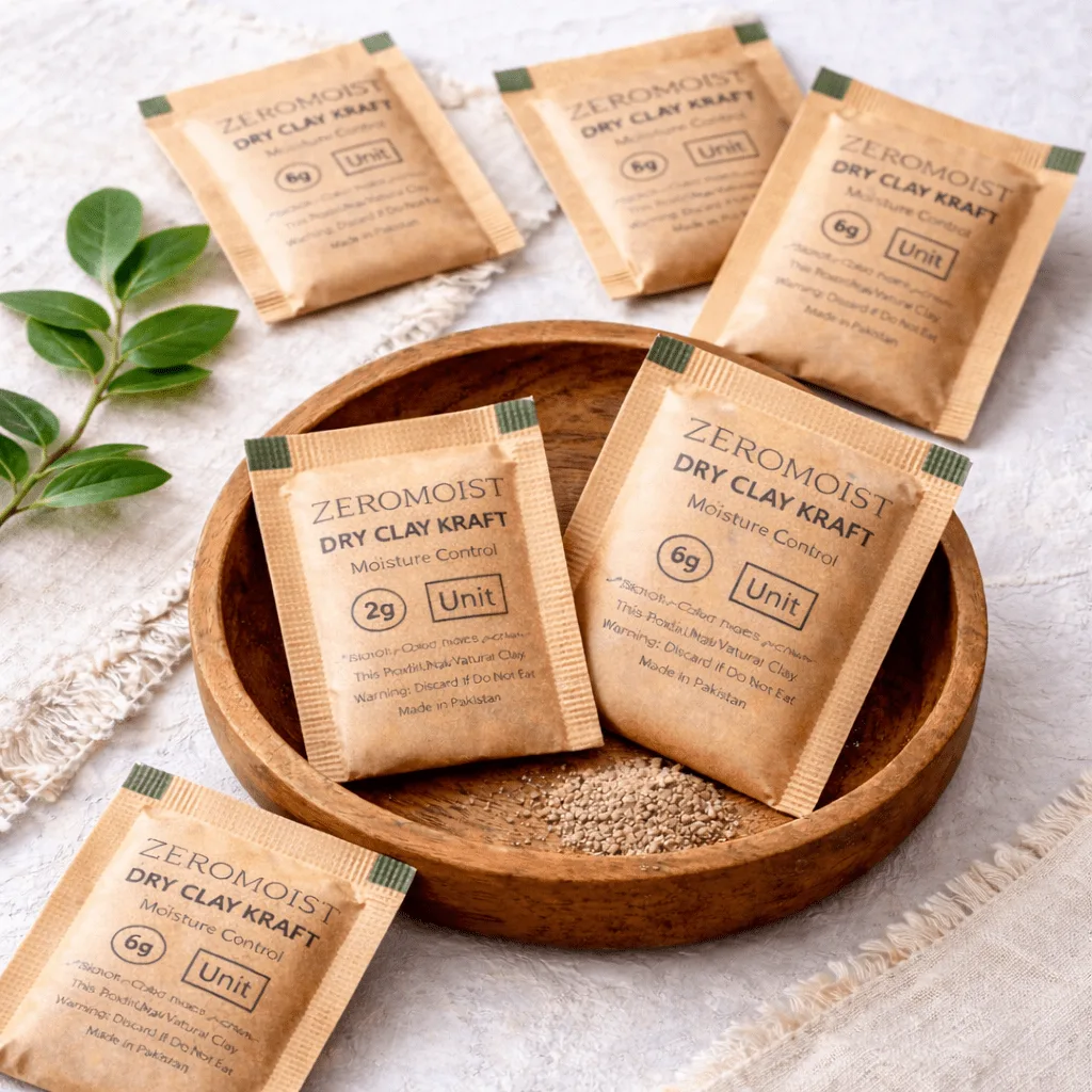 Zeromoist 2g dry desiccant silica gel packet for shoes and electronics moisture protection